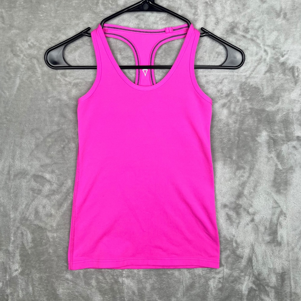Ivivva Girls Pink‎ Racerback Athletic Tank Top Activewear Workout Gym